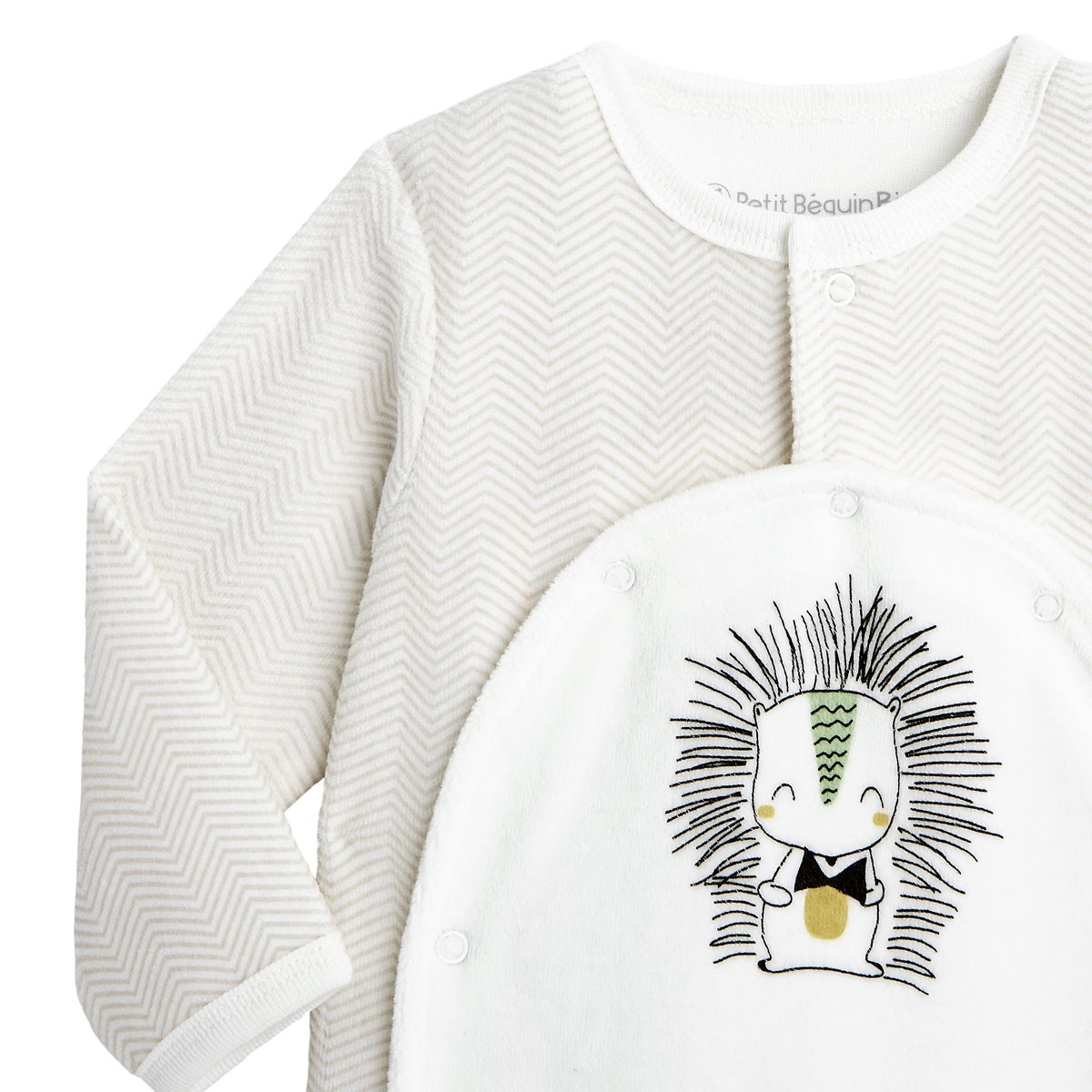 Pyjama Bebe Mixte En Velours Contenant Coton Bio Shuiro Petit Beguin