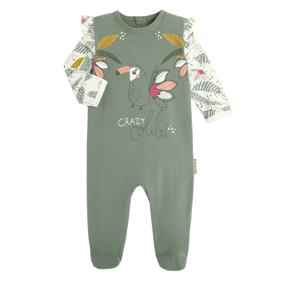 Pyjama Bebe Contenant Du Coton Bio Crazy Colibri Petit Beguin