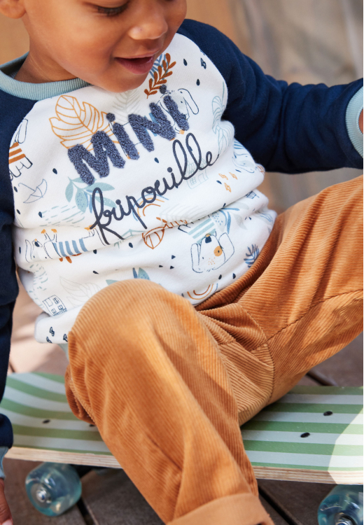 Pyjama en velours bébé garçon pas cher - - Extradingue