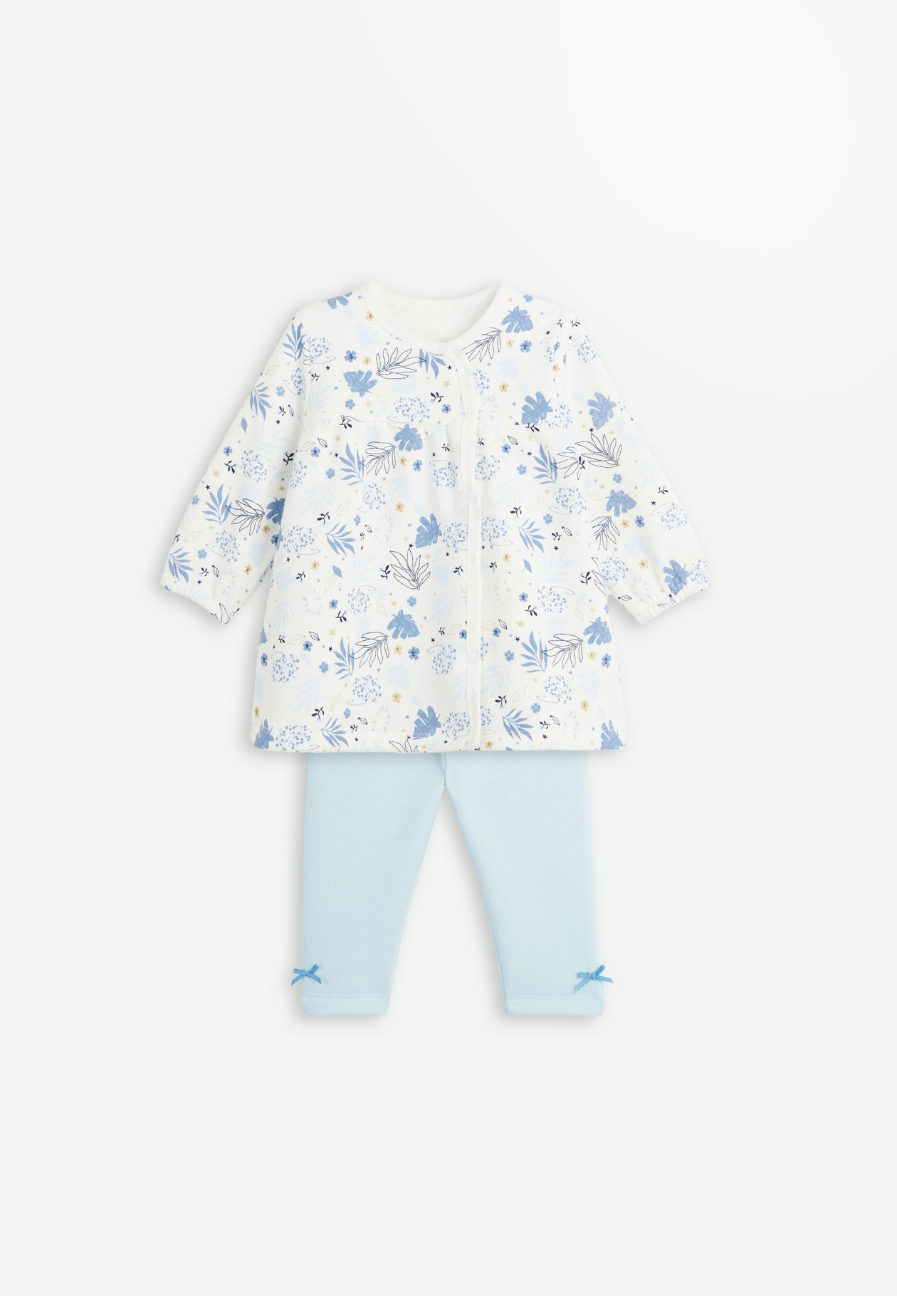 robe bebe fille en maille a manches ballons - lulucastagnette bleu robes  bebe