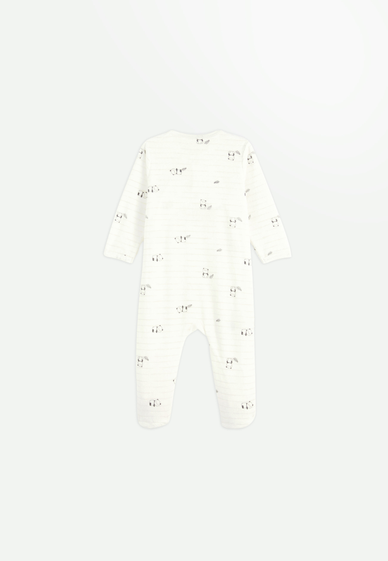 Pyjama velours bleu Panda bébé garçon 12 MOIS PREMAMAN