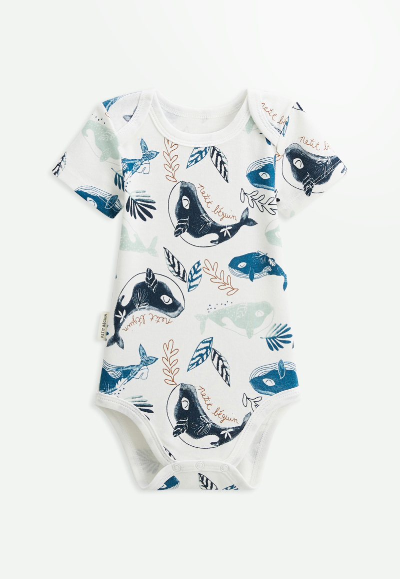 Lot de 2 bodies bébé manches courtes Magic Ocean