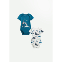 Lot de 2 bodies bébé manches courtes Magic Ocean