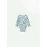 Lot de 2 bodies bébé manches longues ouverture croisée Blue Family