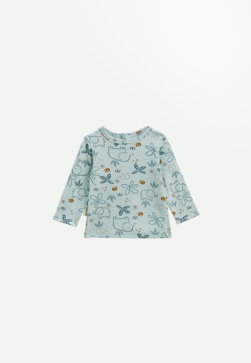 Ensemble salopette bébé en jean et t-shirt Blue Family