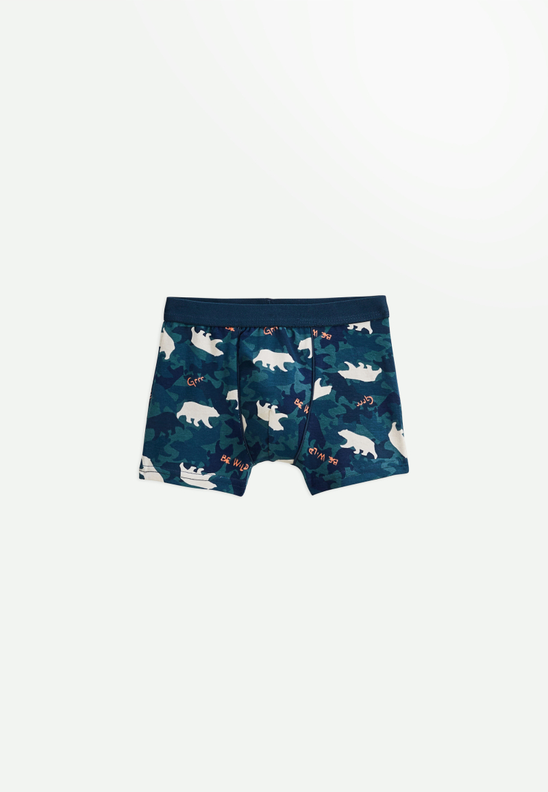 Lot de 2 boxers garçon Camou Grizzly