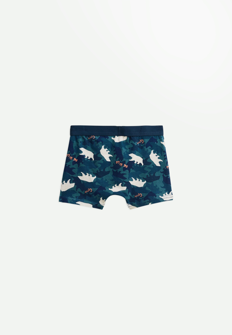 Lot de 2 boxers garçon Camou Grizzly