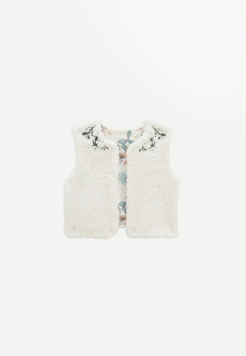 Gilet bébé réversible en sherpa Alma