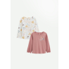 Lot de 2 t-shirts enfant manches longues Bloom