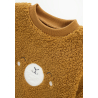 Ensemble bébé sweat-shirt en sherpa et pantalon en molleton camel Lamascotte