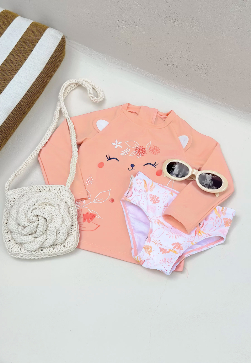 Maillot de bain bébé 2 pièces t-shirt de protection UV & culotte Sumba