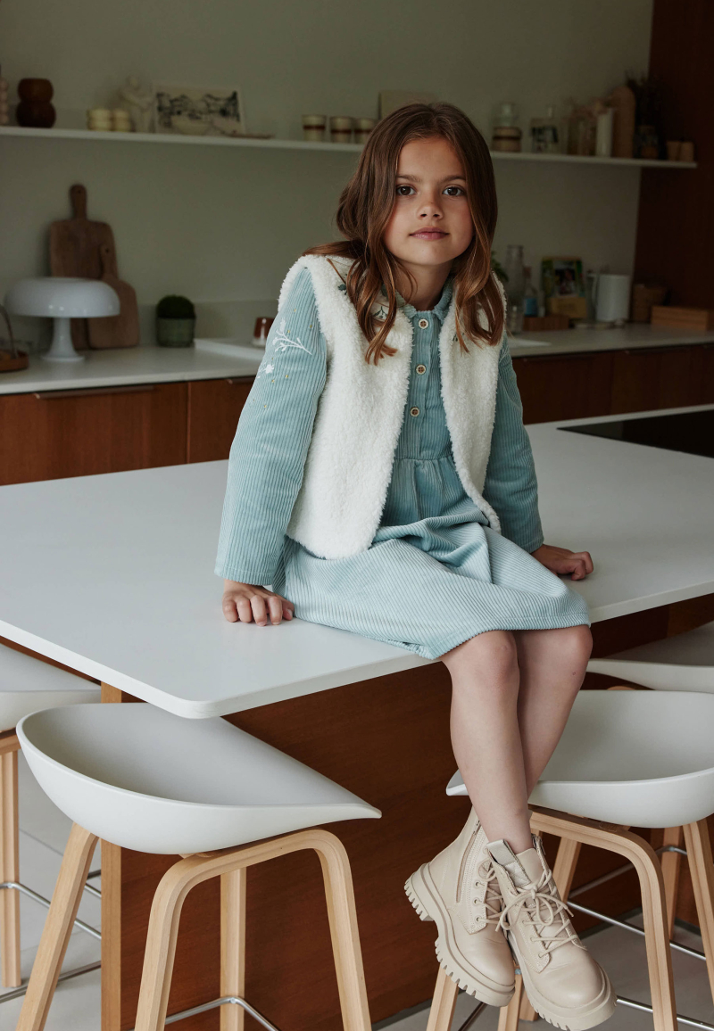 Robe bébé en velours côtelé Alma