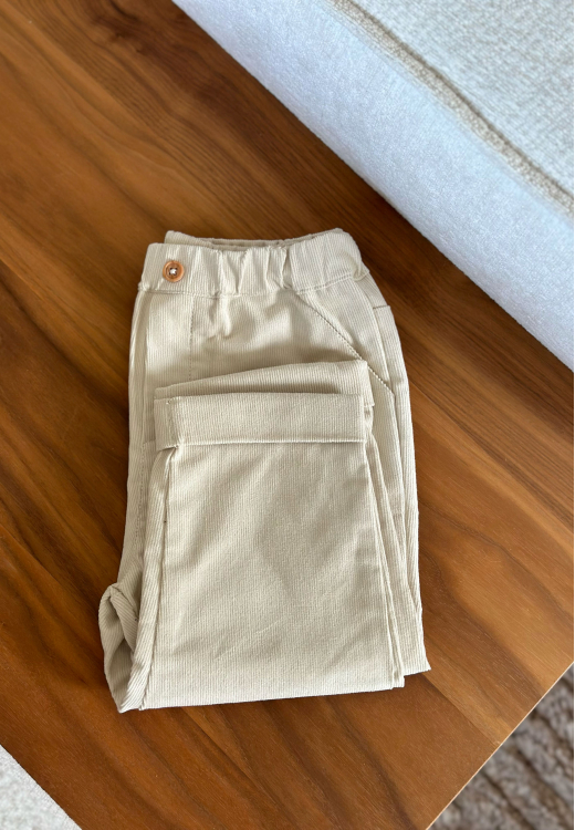 Pantalon bébé en velours côtelé Gribouille