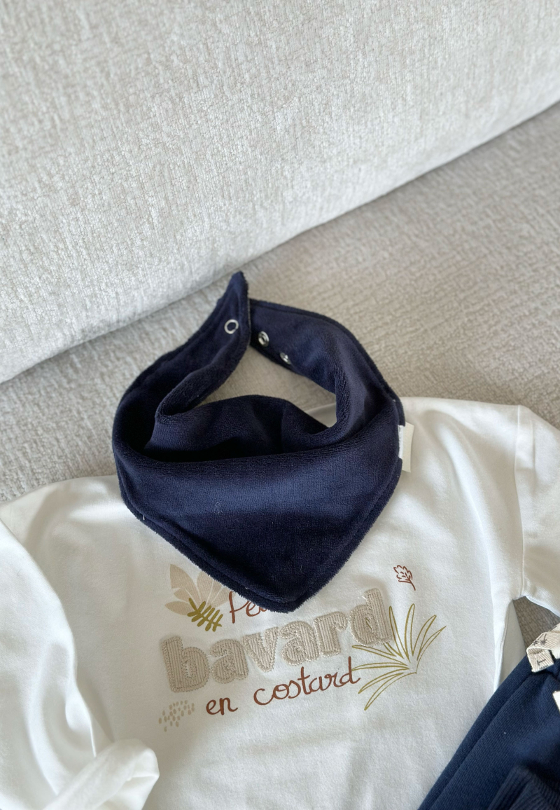 Foulard enfant en velours Gribouille