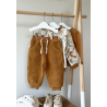 Ensemble bébé sweat-shirt en molleton et pantalon en sherpa écru Lamascotte