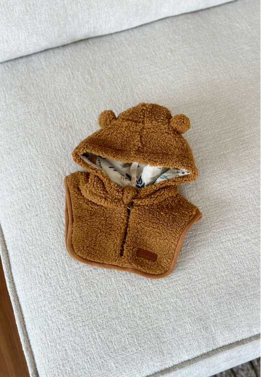 Capuche bébé en sherpa Lamascotte