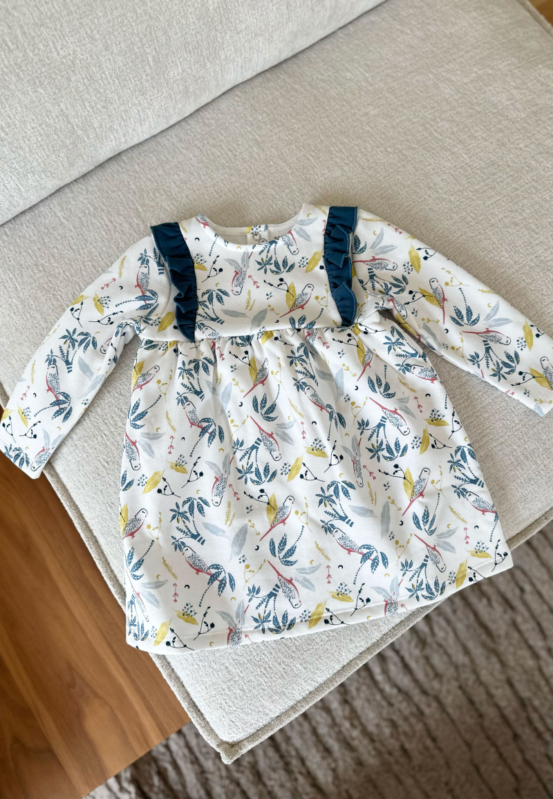 Robe bébé en molleton Bianca