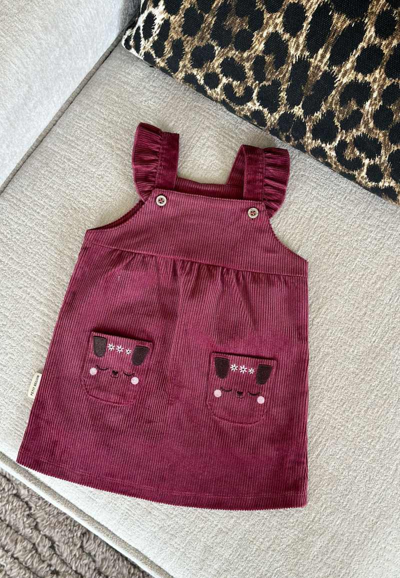 Robe bébé en velours côtelé Mila