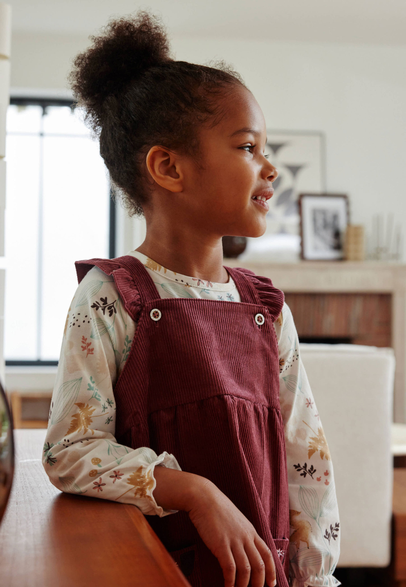 Robe bébé en velours côtelé Mila