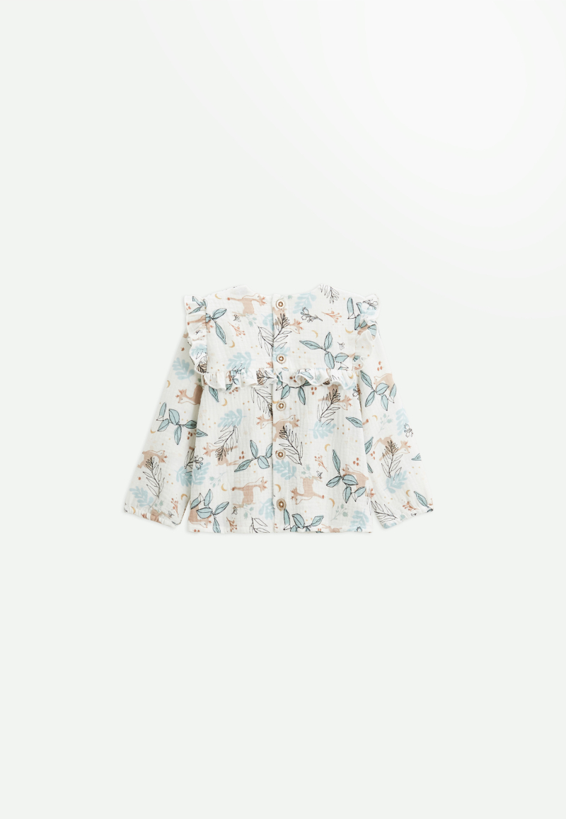 Blouse bébé en gaze de coton Alma