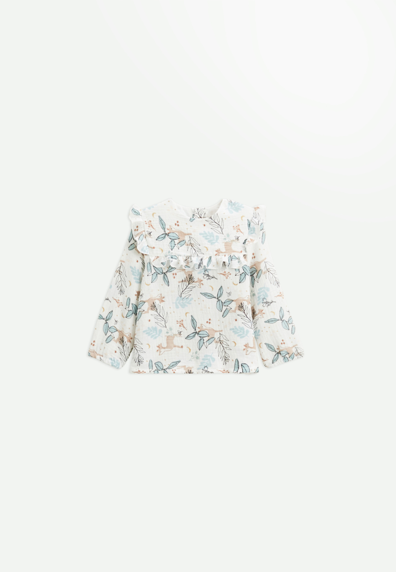 Blouse bébé en gaze de coton Alma