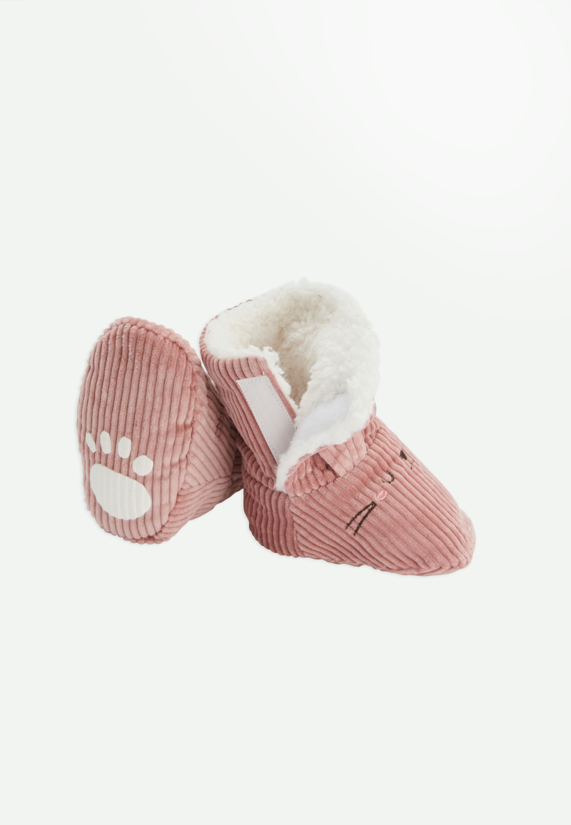 Chaussons bébé en velours côtelé Bloom