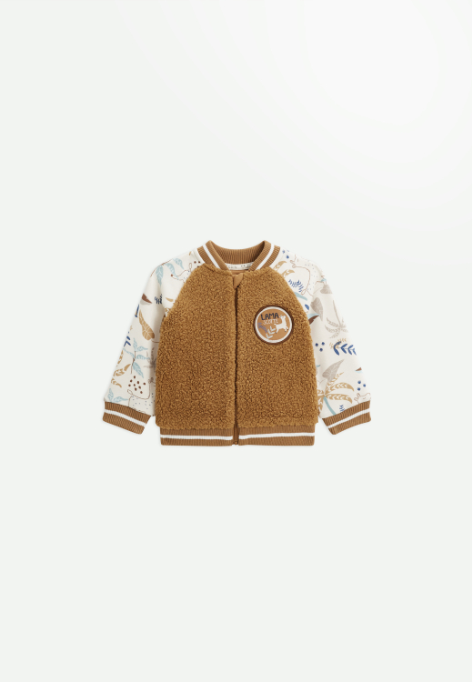 Veste teddy bébé en sherpa Lamascotte