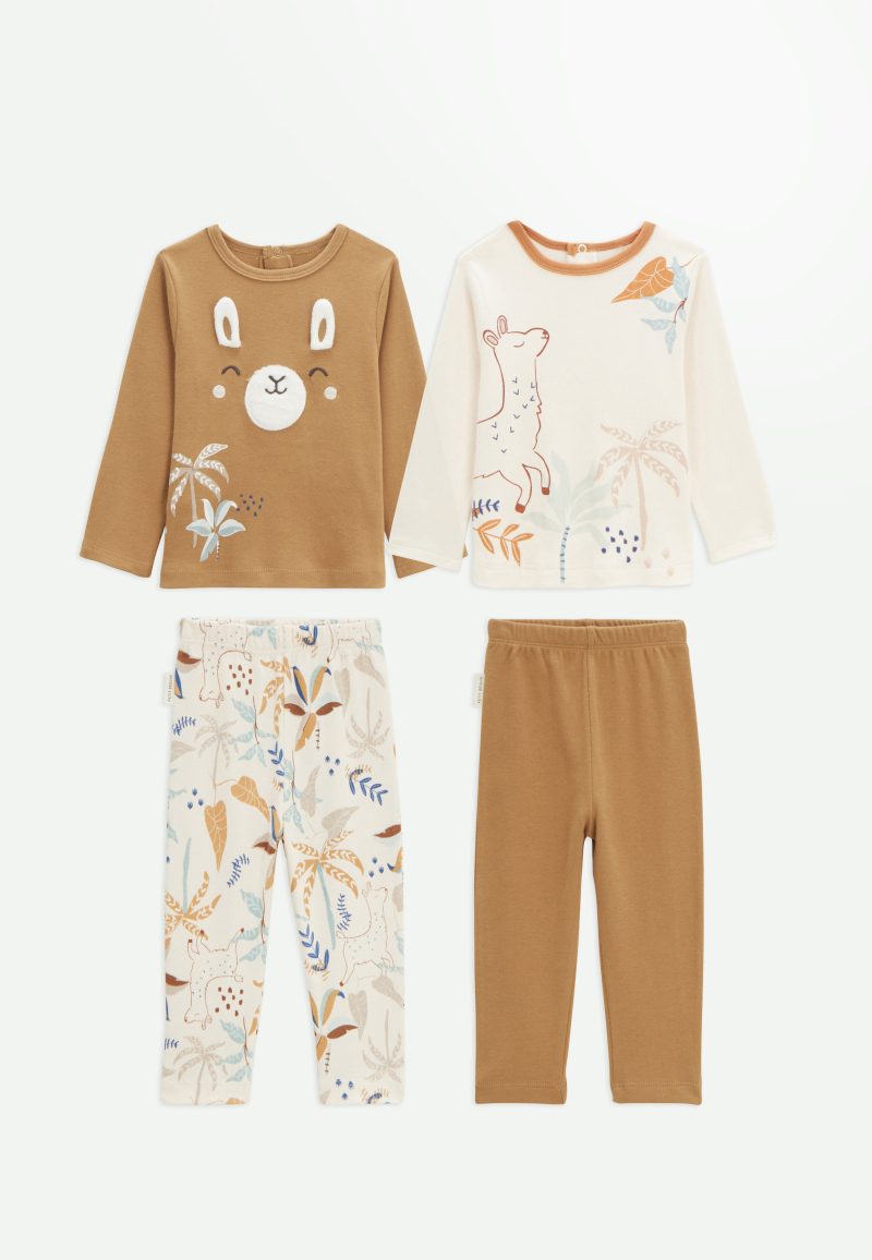 Lot de 2 pyjamas bébé Lamascotte