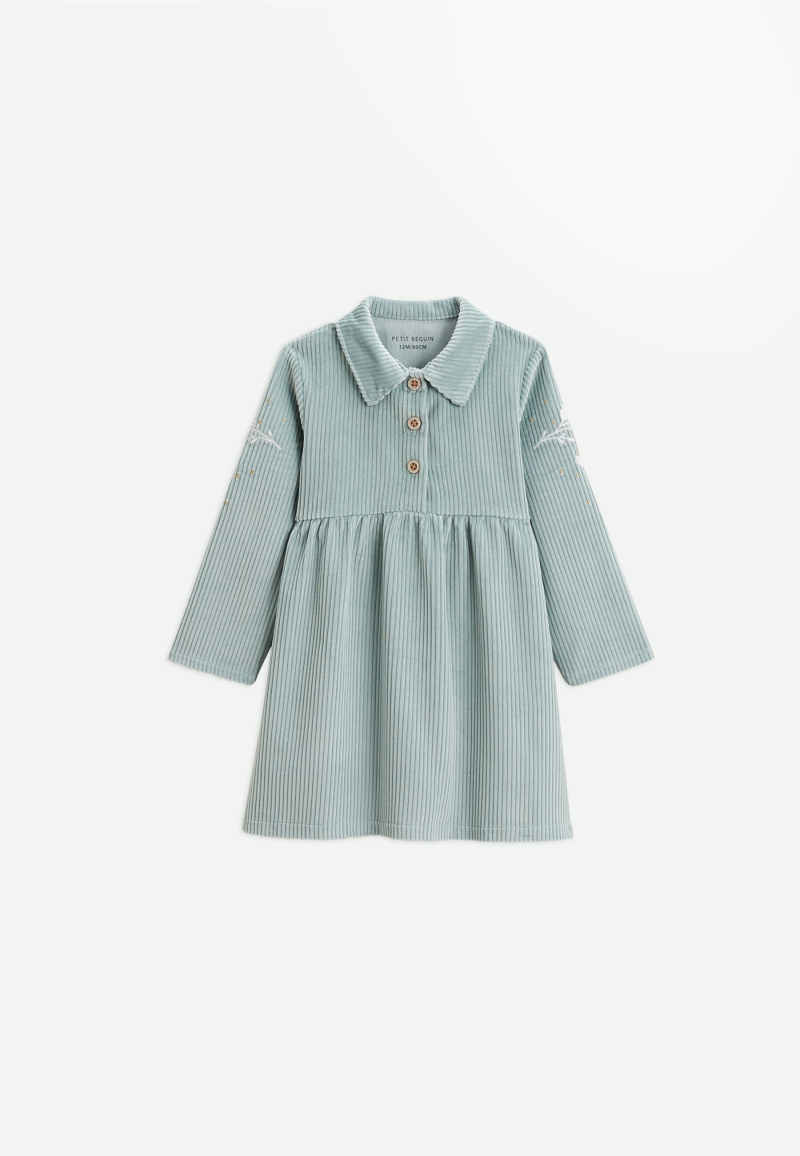 Robe bébé en velours côtelé Alma