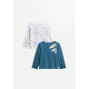 Lot de 2 t-shirts enfant manches longues Bianca