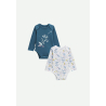 Lot de 2 bodies bébé manches longues Bianca