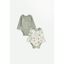 Lot de 2 bodies bébé manches longues Lily