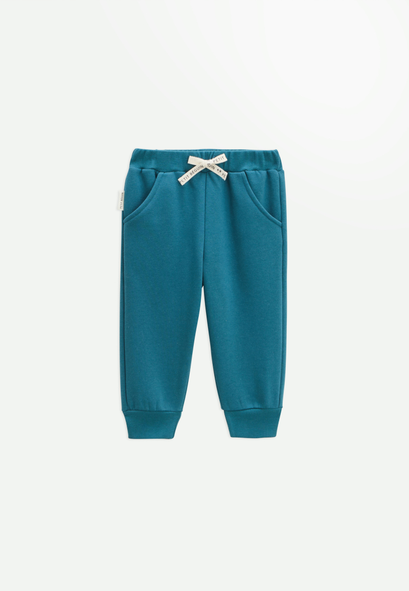 Ensemble bébé sweat-shirt et pantalon en molleton bleu Roméo