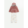 Ensemble bébé veste en sherpa et pantalon en molleton Bloom