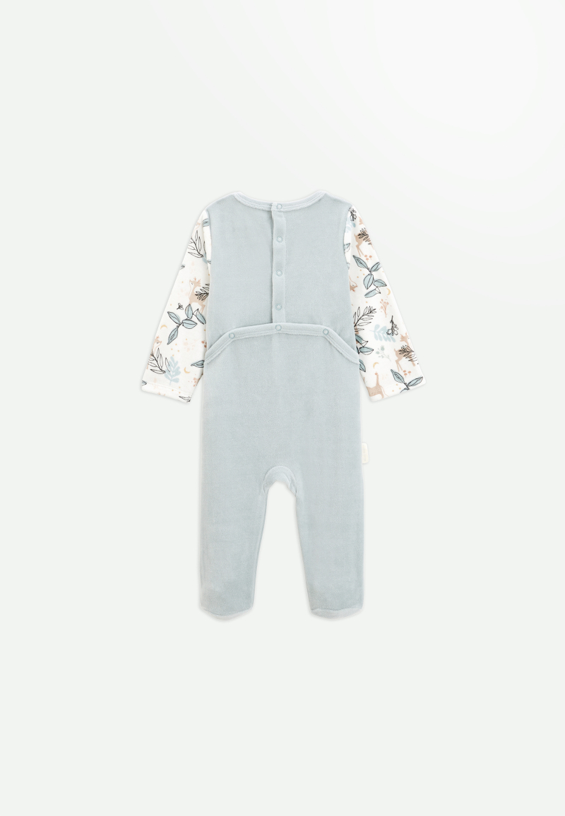 Pyjama bébé en velours Alma dos