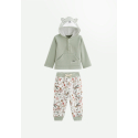 Ensemble bébé sweat-shirt à capuche et pantalon en molleton Abou