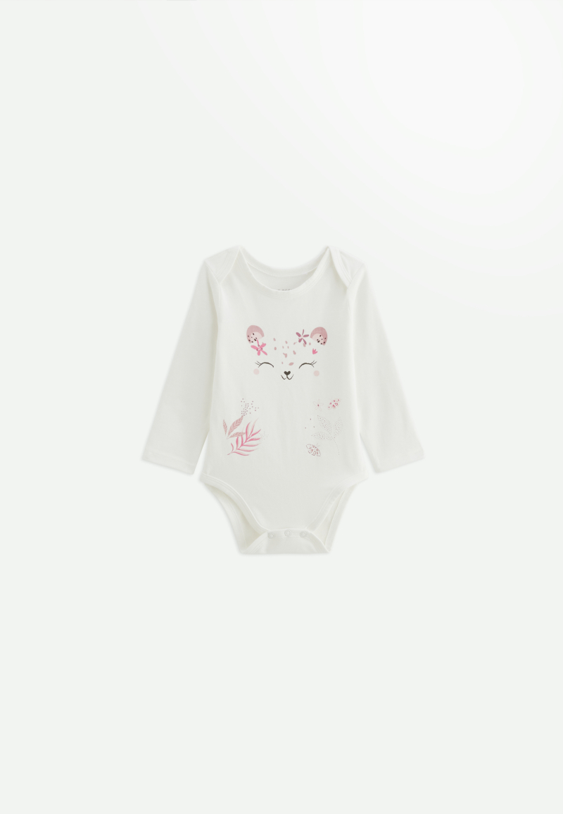 Lot de 2 bodies bébé manches longues Louisa