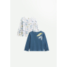 Lot de 2 t-shirts enfant manches longues Bianca