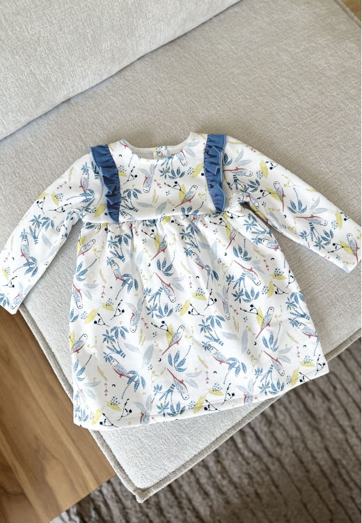 Robe bébé en molleton Bianca