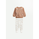 Ensemble bébé sweat et pantalon en molleton Mini Loutre