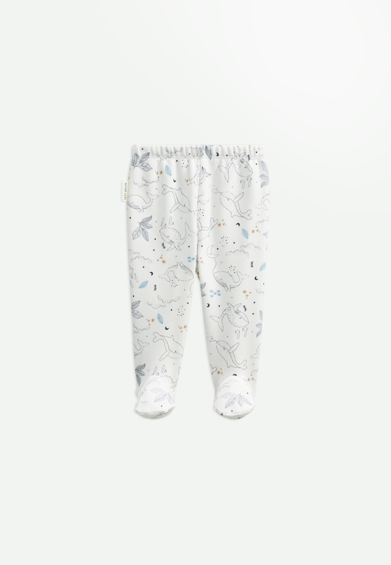 Ensemble bébé gilet et pantalon en coton matelassé Petite Balade