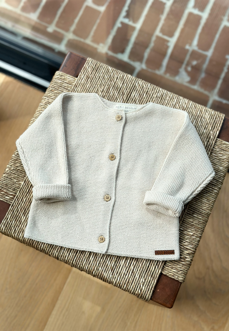 Gilet bébé en tricot Lou