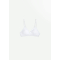 Soutien-gorge souple avec mousse amovible blanc Pépita