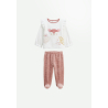 Ensemble bébé sweat et pantalon en velours Oona