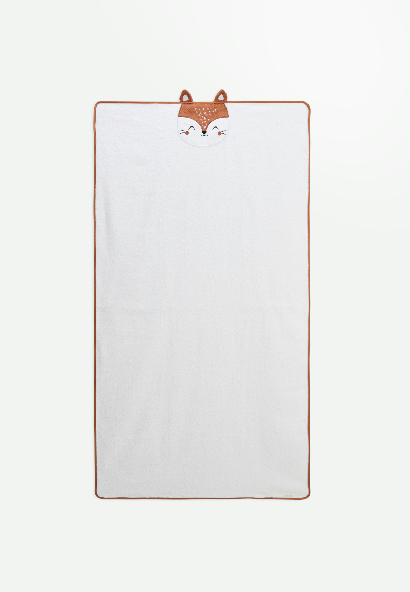 Serviette de bain bébé écru Merlin