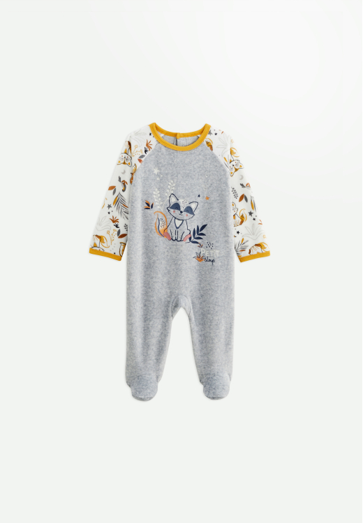 Pyjama bébé en velours Petit Loup