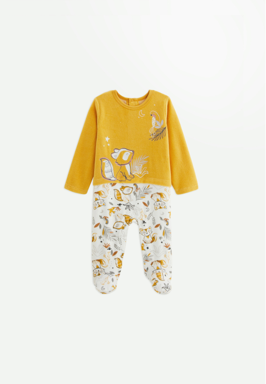 Pyjama bébé en velours Petit Loup