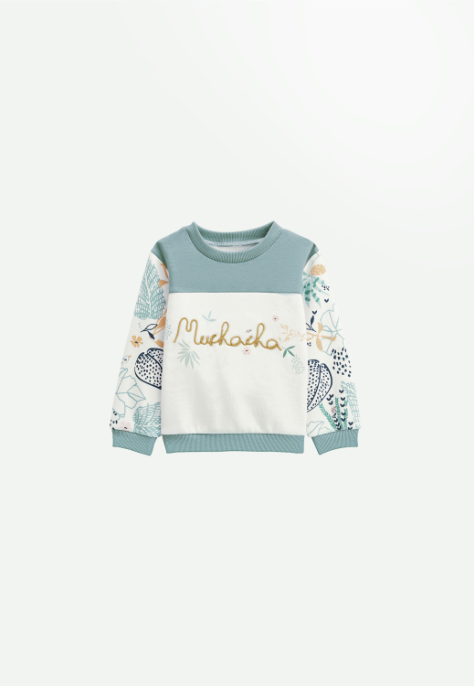 Sweat-shirt enfant en molleton Holamuchacha