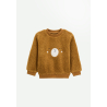 Ensemble bébé sweat-shirt en sherpa et pantalon en molleton camel Lamascotte