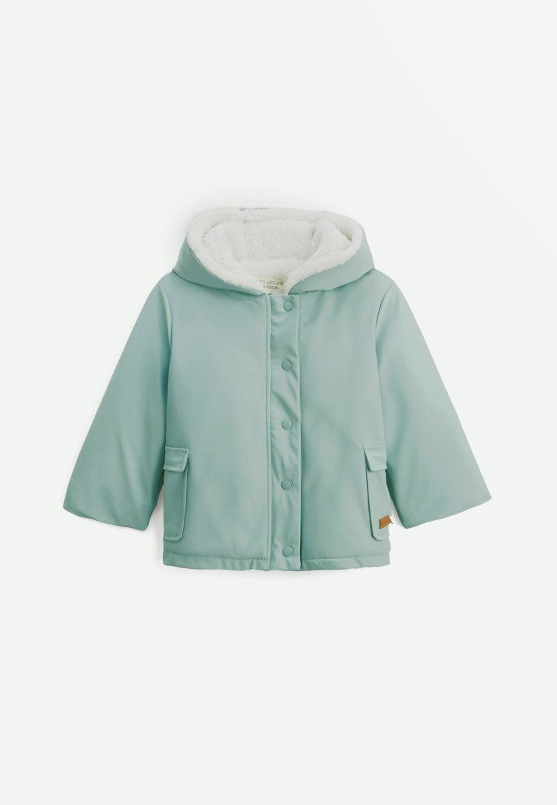 Manteau enfant imperméable doublé sherpa Holamuchacha